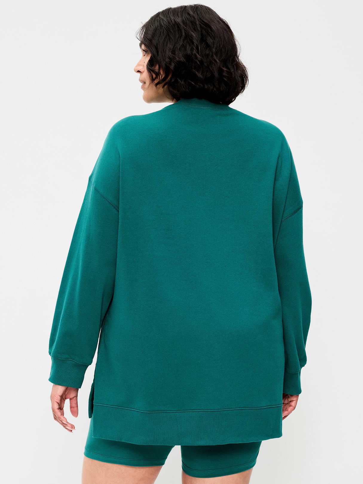SoComfy Relaxed Tunic Sweatshirt - Deep Lagoon