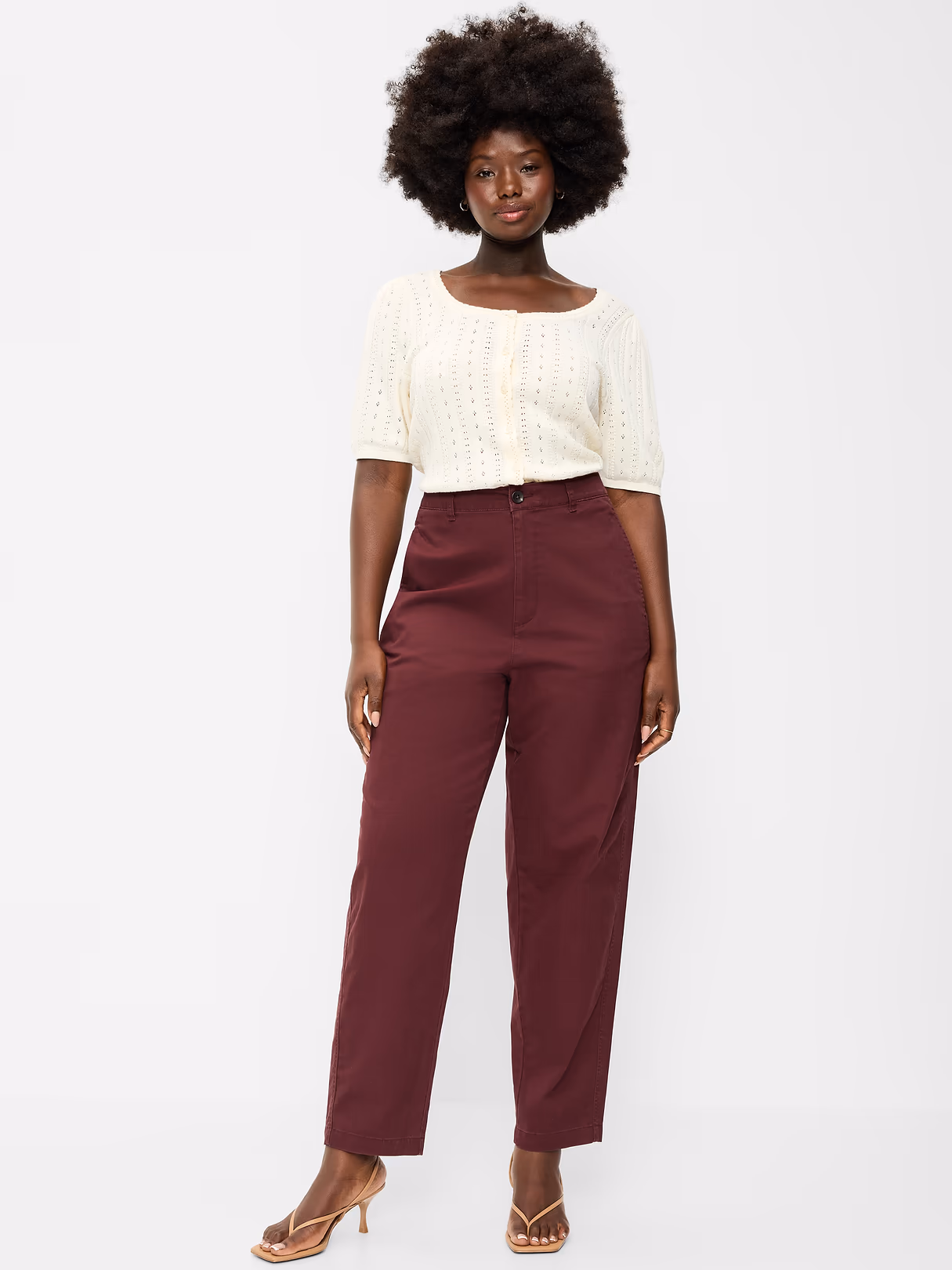 High-Waisted OGC Chino Tapered Straight Pants - Grand Canyon