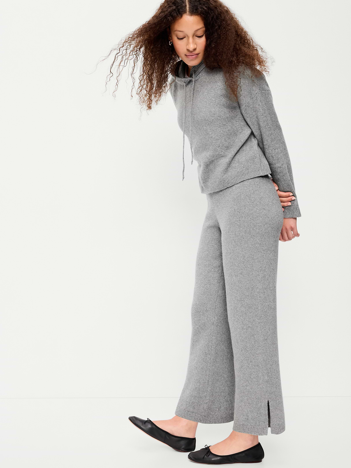 SoSoft Wide-Leg Sweatpants - Heather Gray