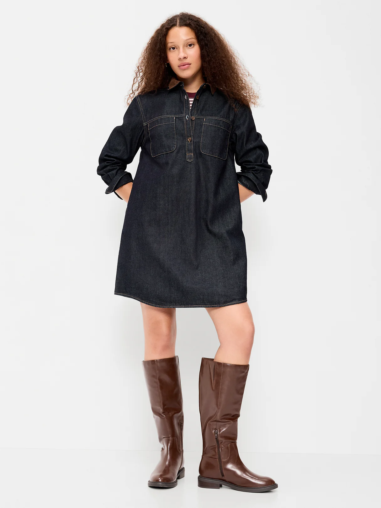 Knee-High Riding Boots for Women - Dark Chocolate
