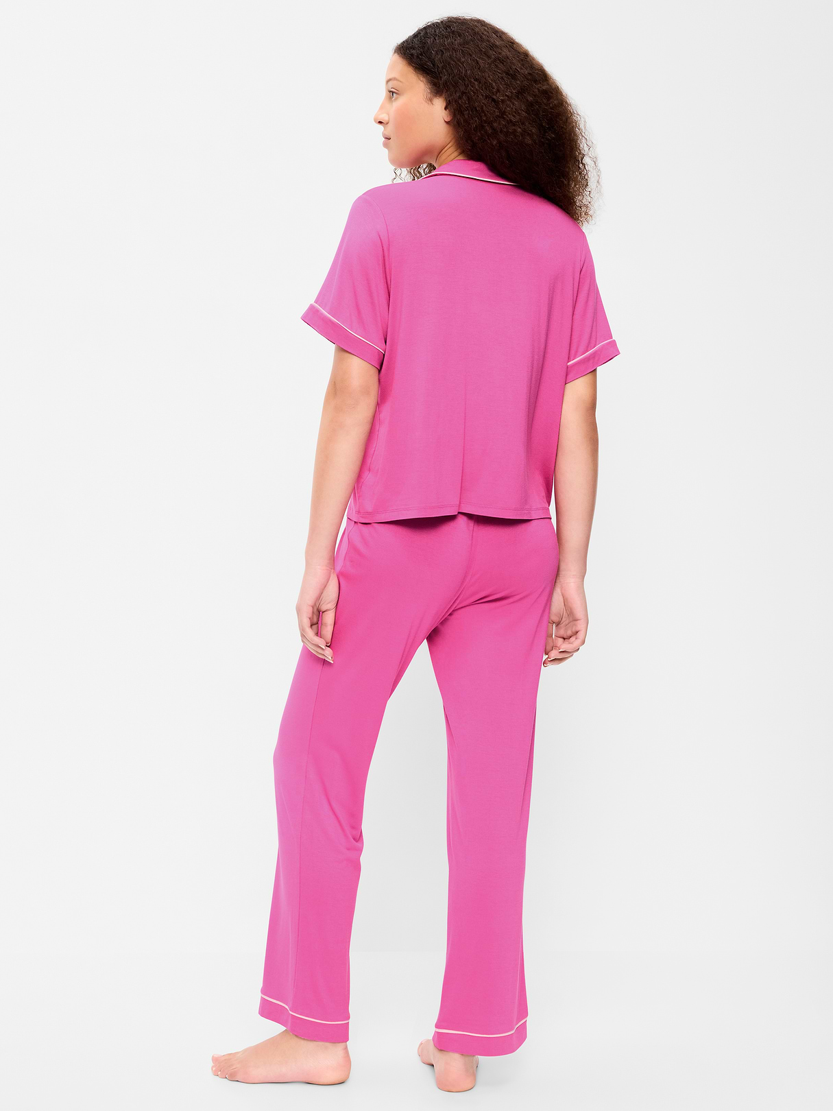 Sunday Sleep Knit Jersey Pant Set - Wild Prairie Rose