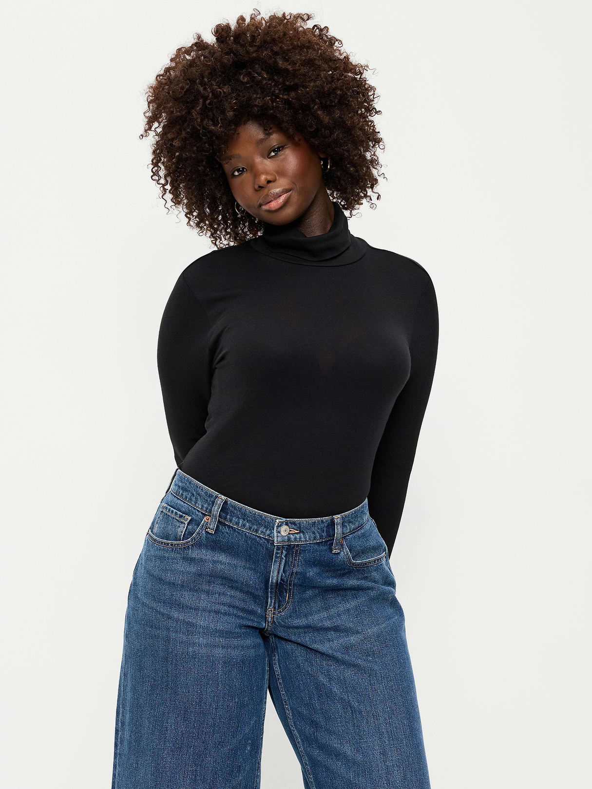 Slim-Fit Turtleneck - Black Jack