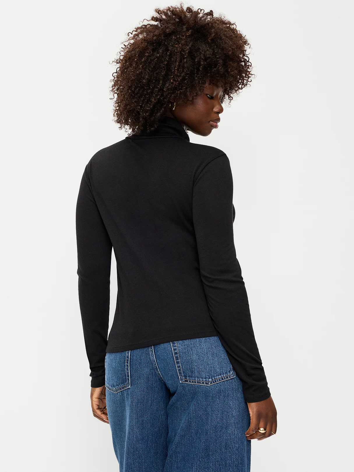Slim-Fit Turtleneck - Black Jack