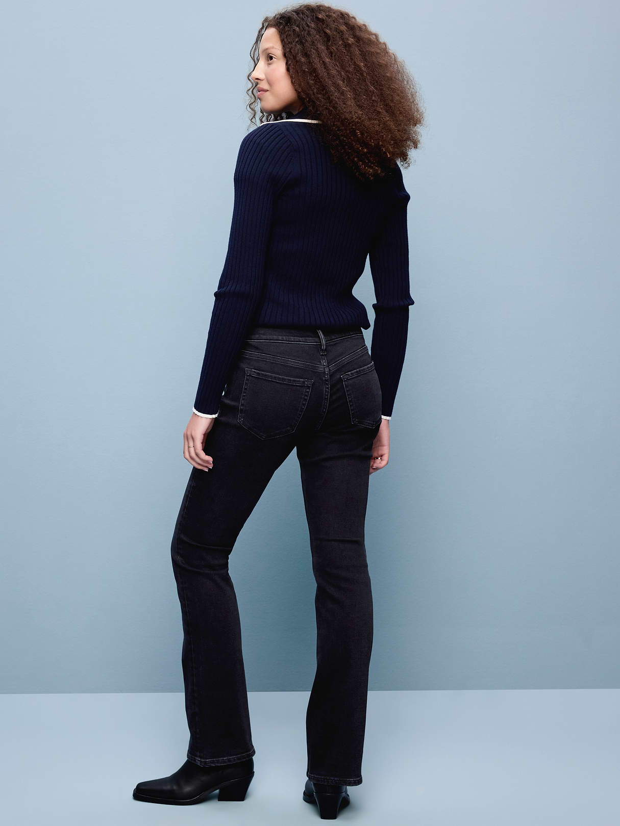 Low-Rise Boot-Cut Jeans - Bobby Jo