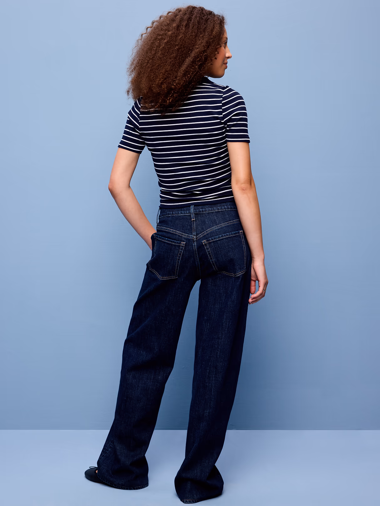 Mid-Rise Slouchy Wide-Leg Jeans - Joanna