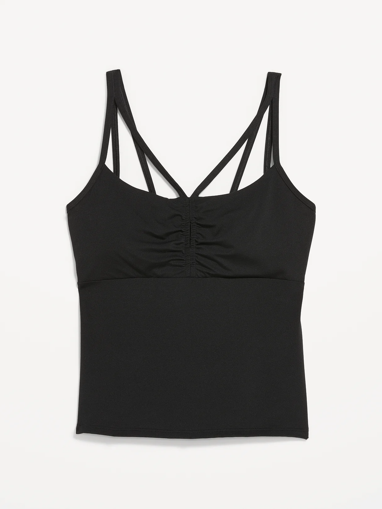 StudioSmooth Strappy Light Support Top - Black Jack