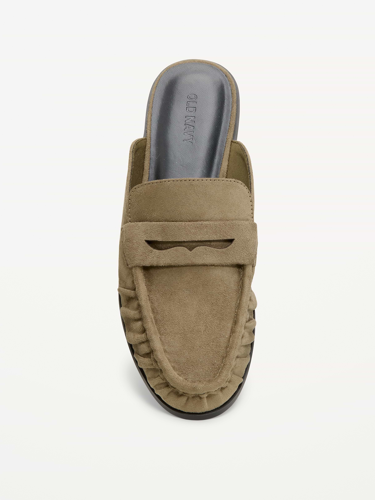 Loafer Mule Shoes for Women - Olive