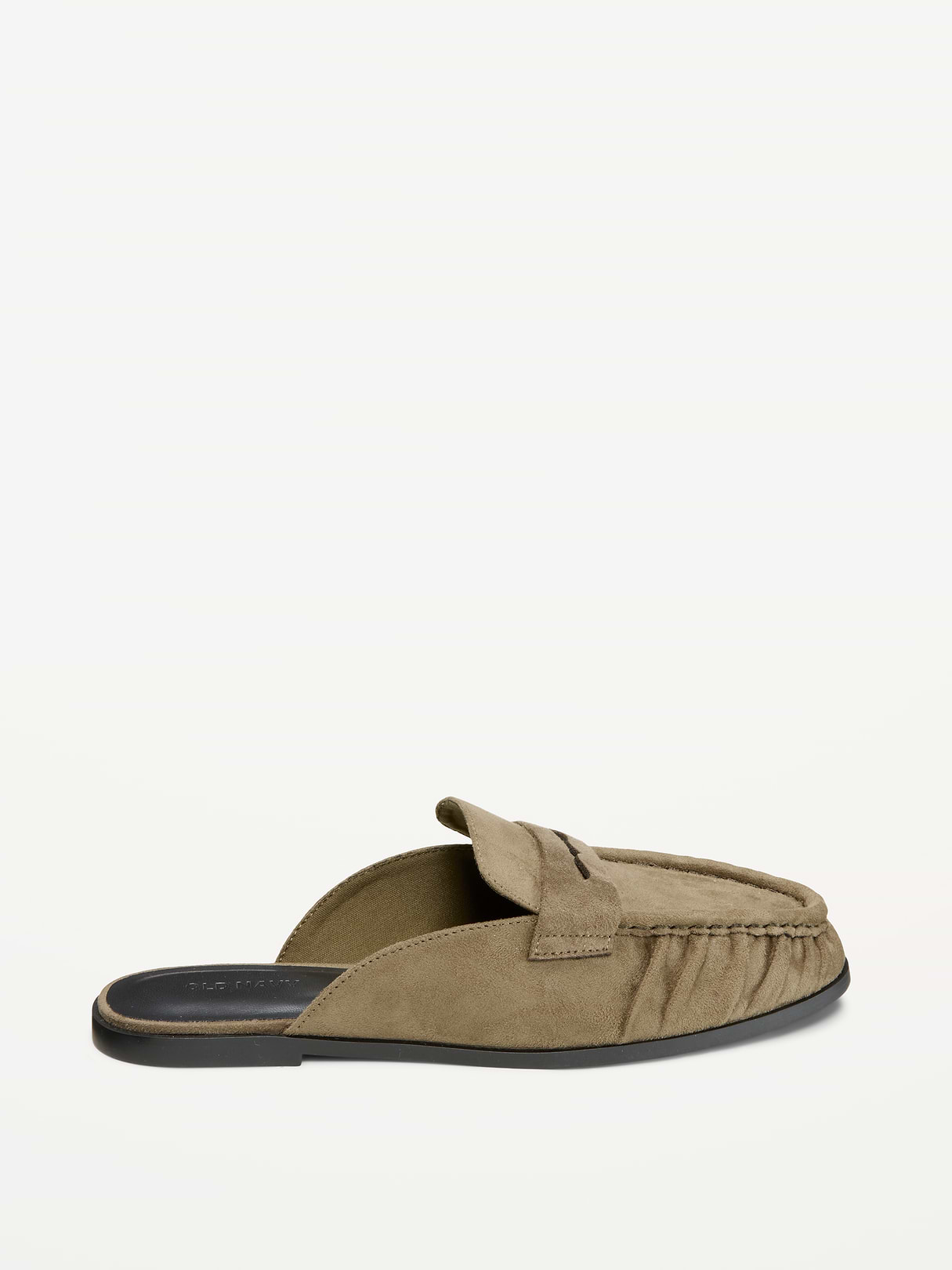 Loafer Mule Shoes for Women - Olive