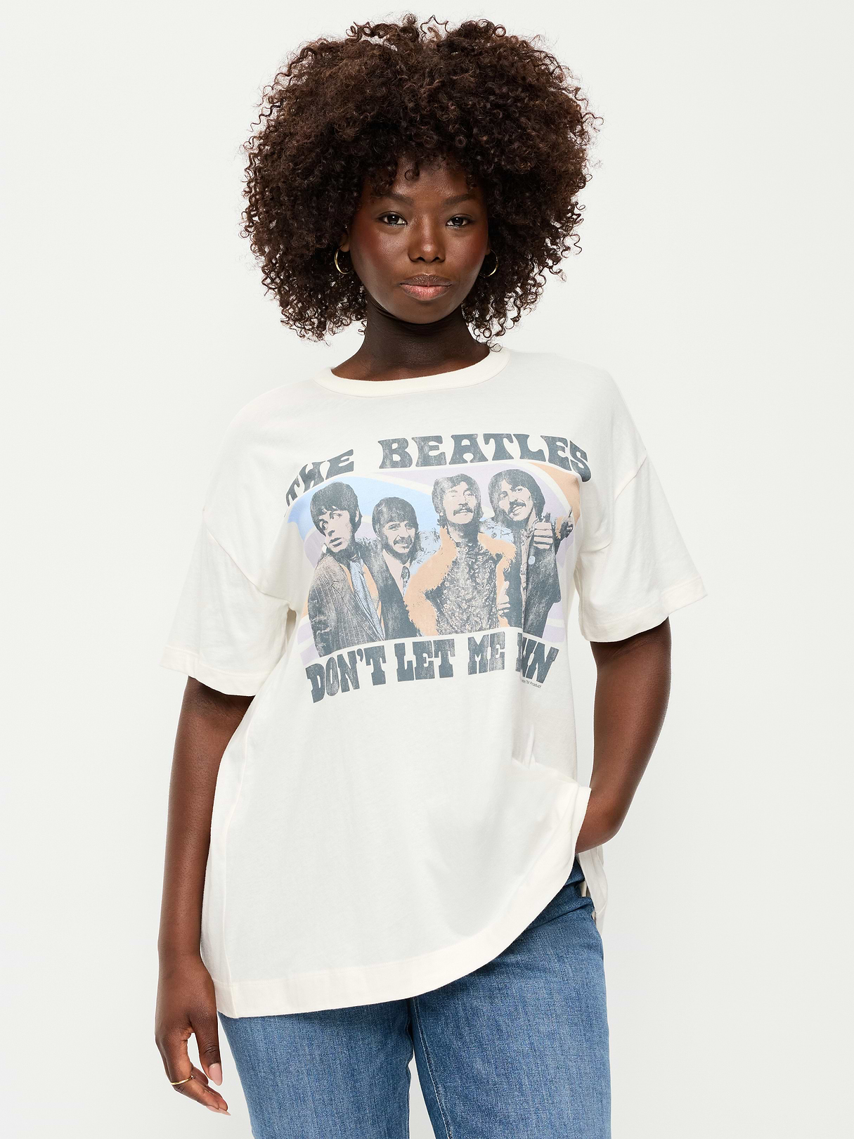 The Beatles™ Oversized Tunic T-Shirt - Sea Salt