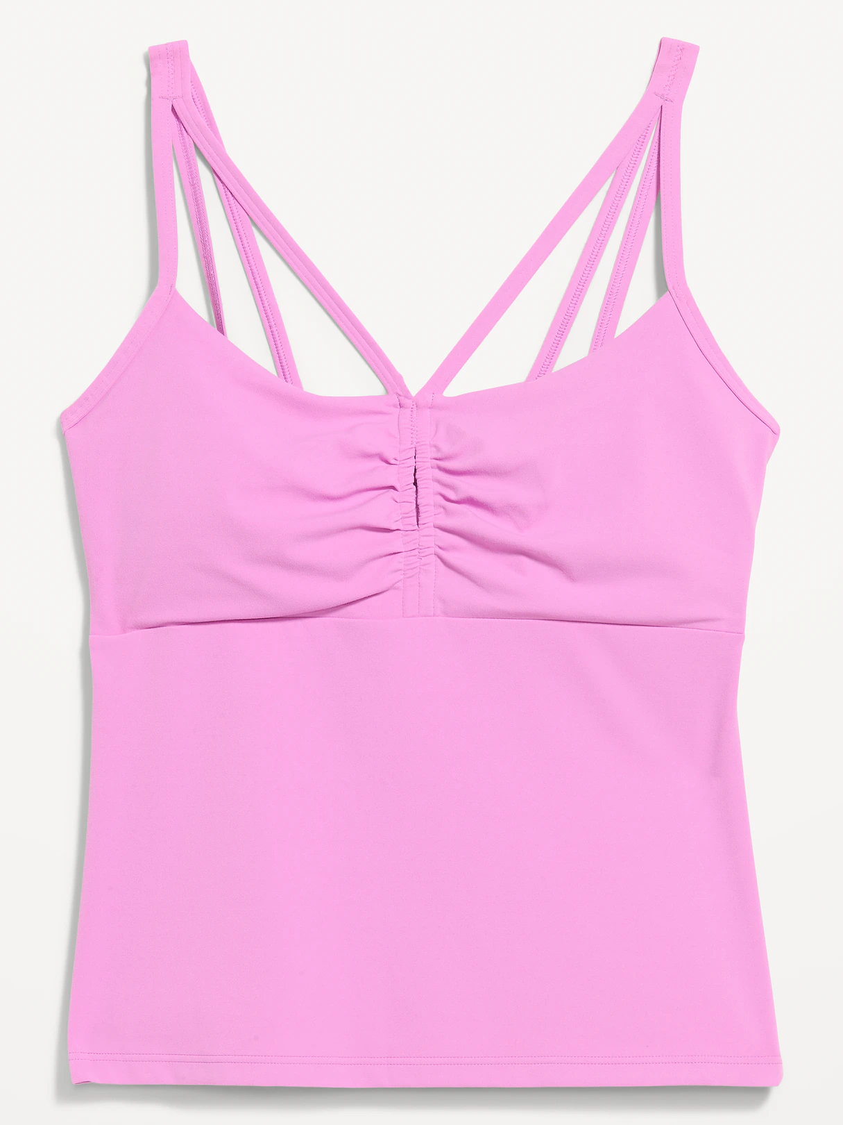 StudioSmooth Strappy Light Support Top - Rock Rose