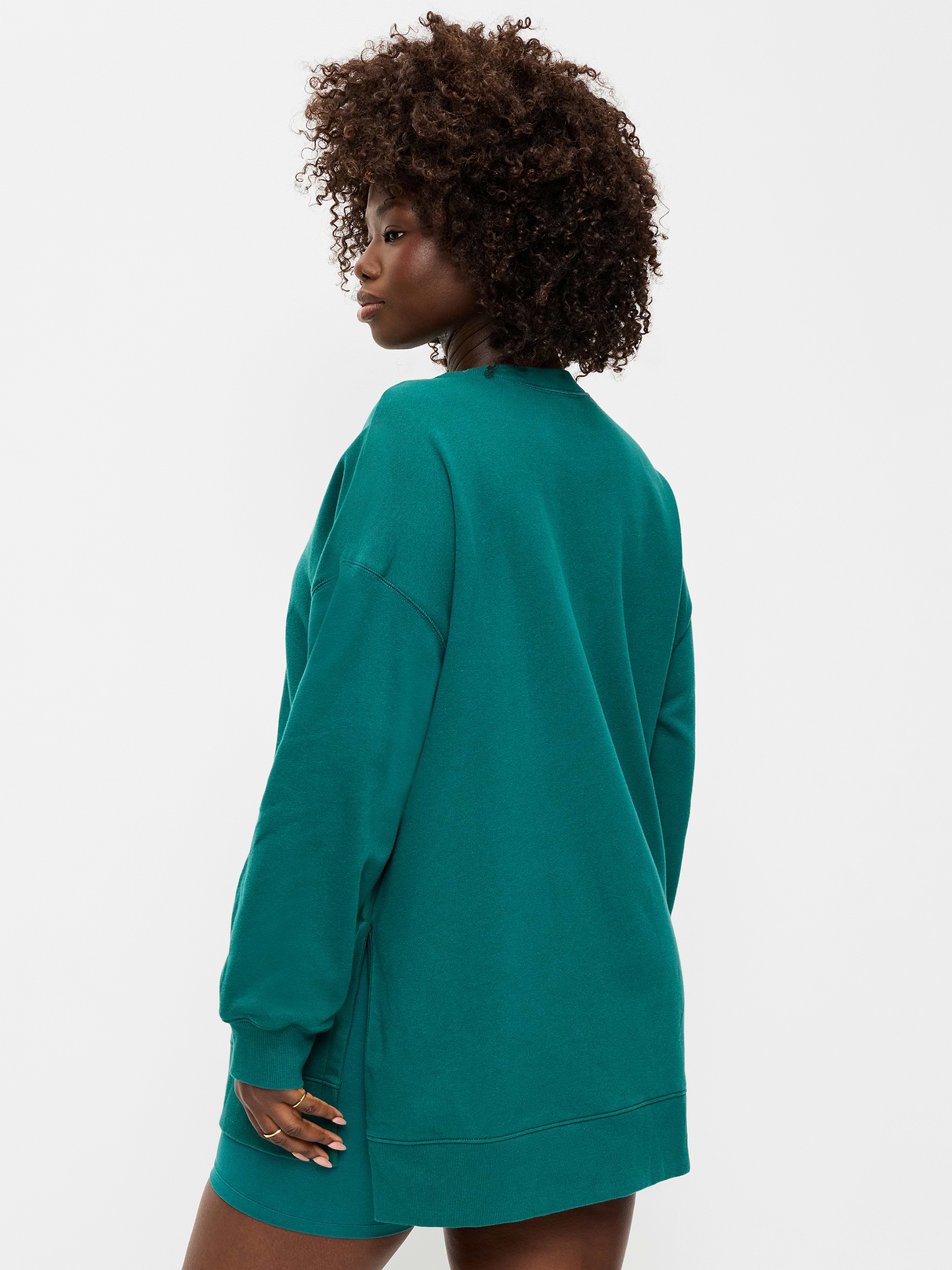 SoComfy Relaxed Tunic Sweatshirt - Deep Lagoon