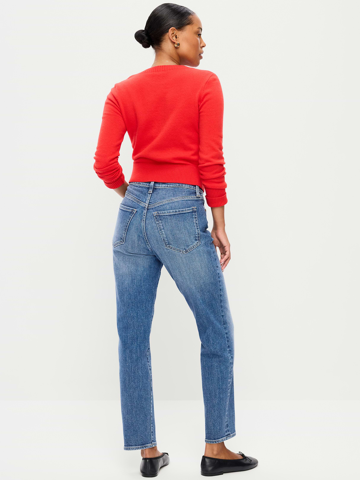 Curvy High-Waisted OG Straight Ankle Jeans - Flossie Ann