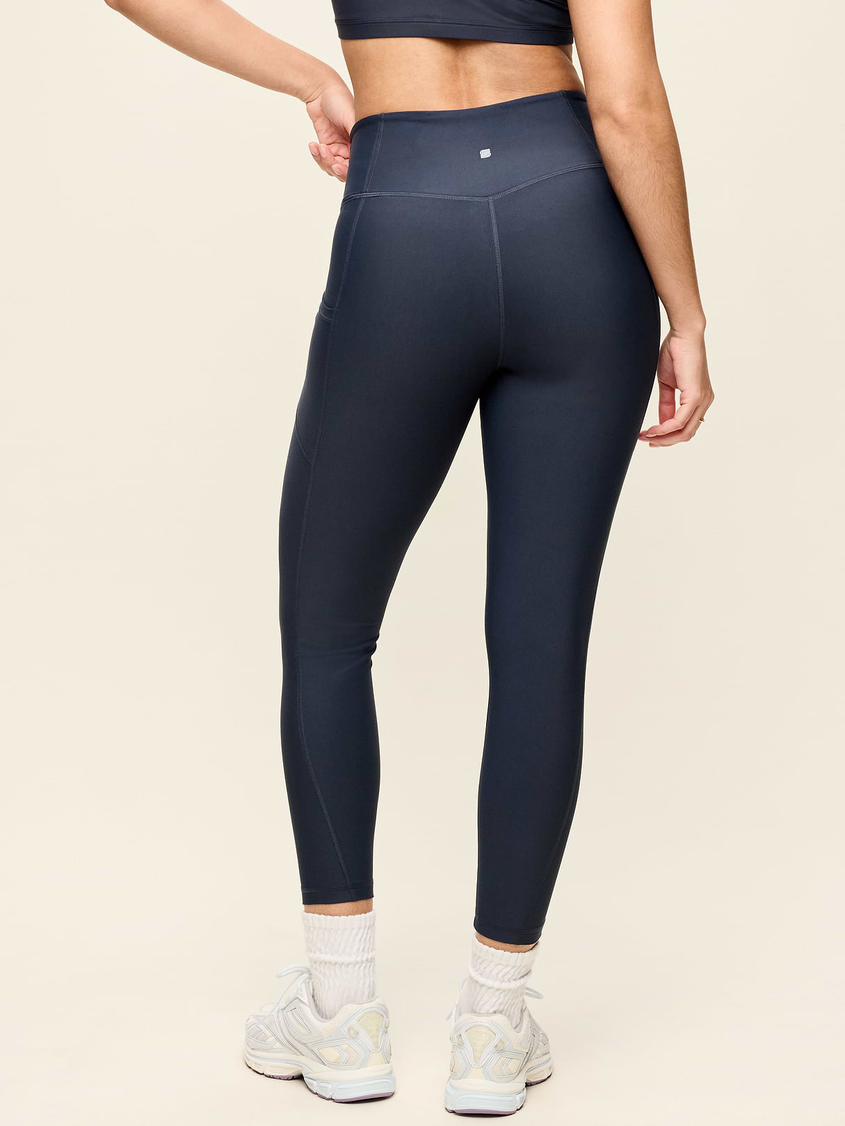 High-Waisted PowerSoft 7/8 Pocket Leggings - Dusk Navy (751143472)