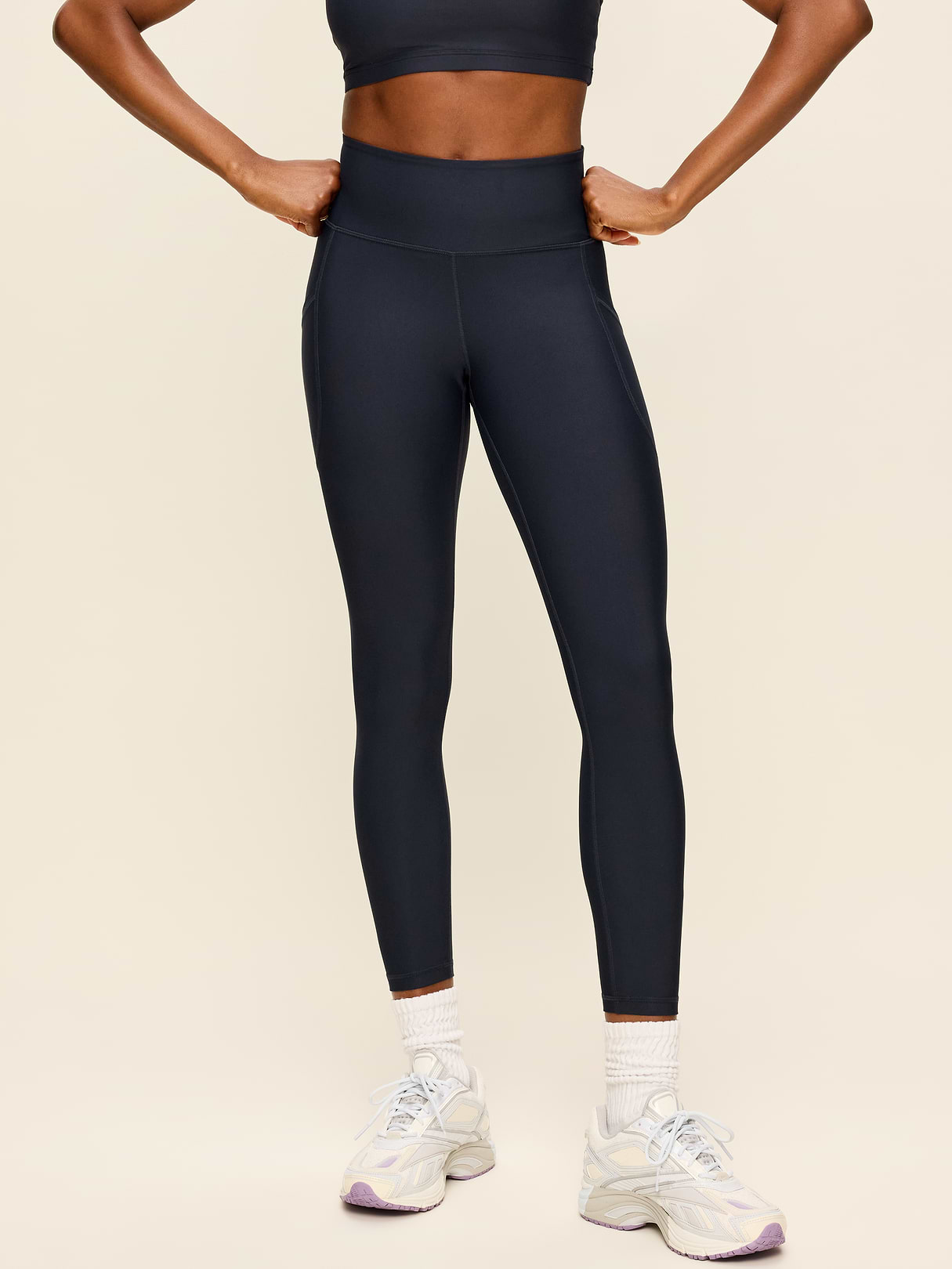 High-Waisted PowerSoft 7/8 Pocket Leggings - Dusk Navy (751143472)
