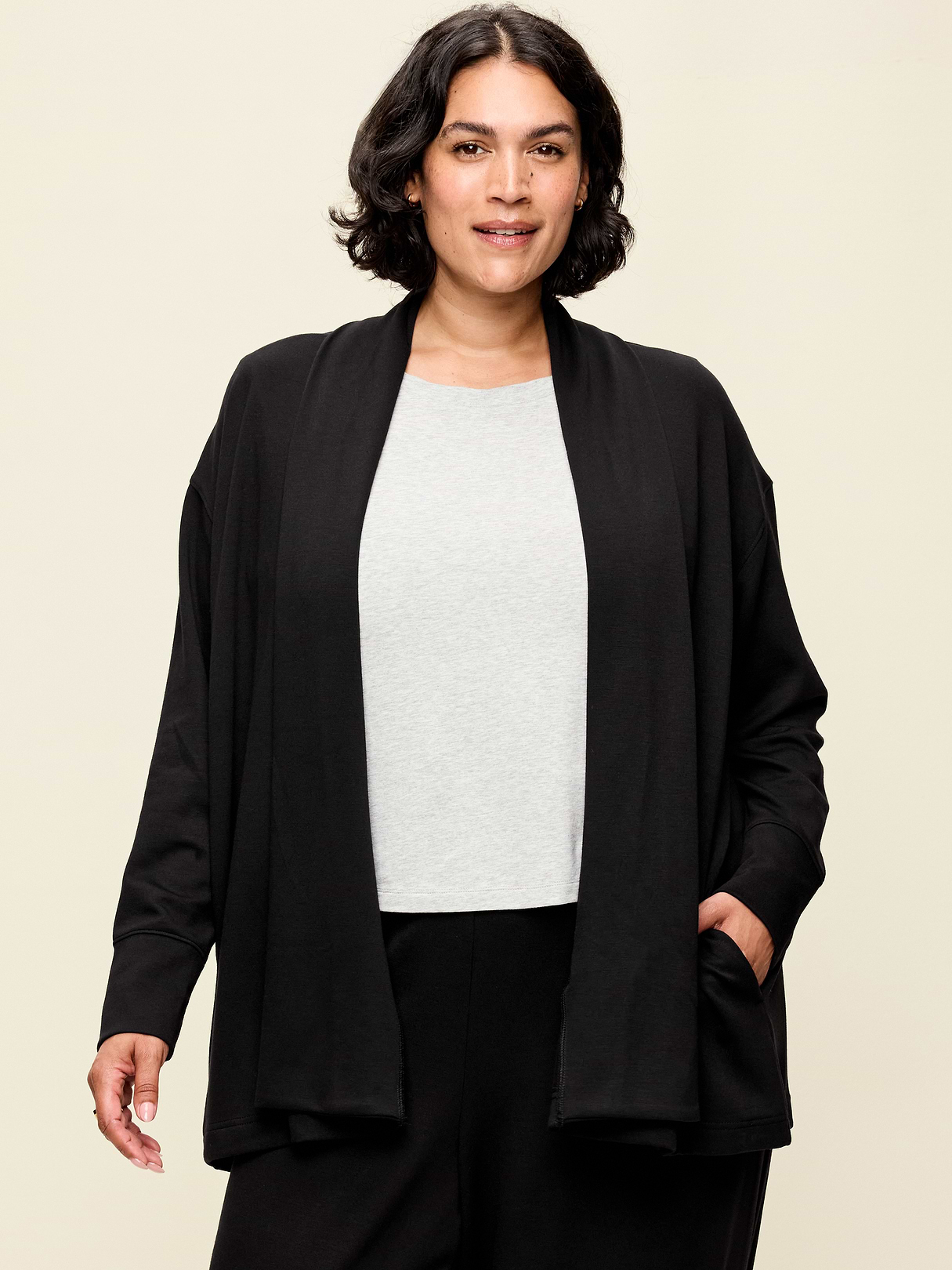 Bounce Lite Open-Front Wrap - Black Jack