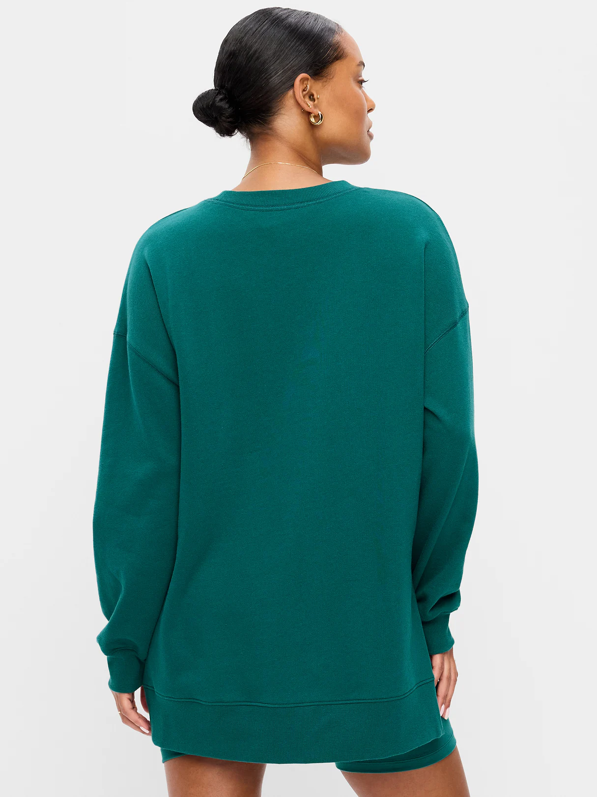 SoComfy Relaxed Tunic Sweatshirt - Deep Lagoon