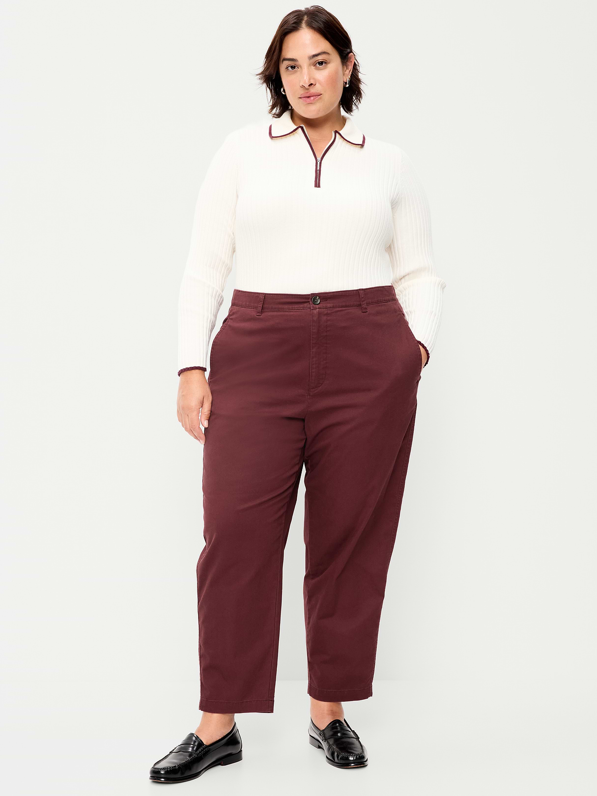 High-Waisted OGC Chino Tapered Straight Pants - Grand Canyon