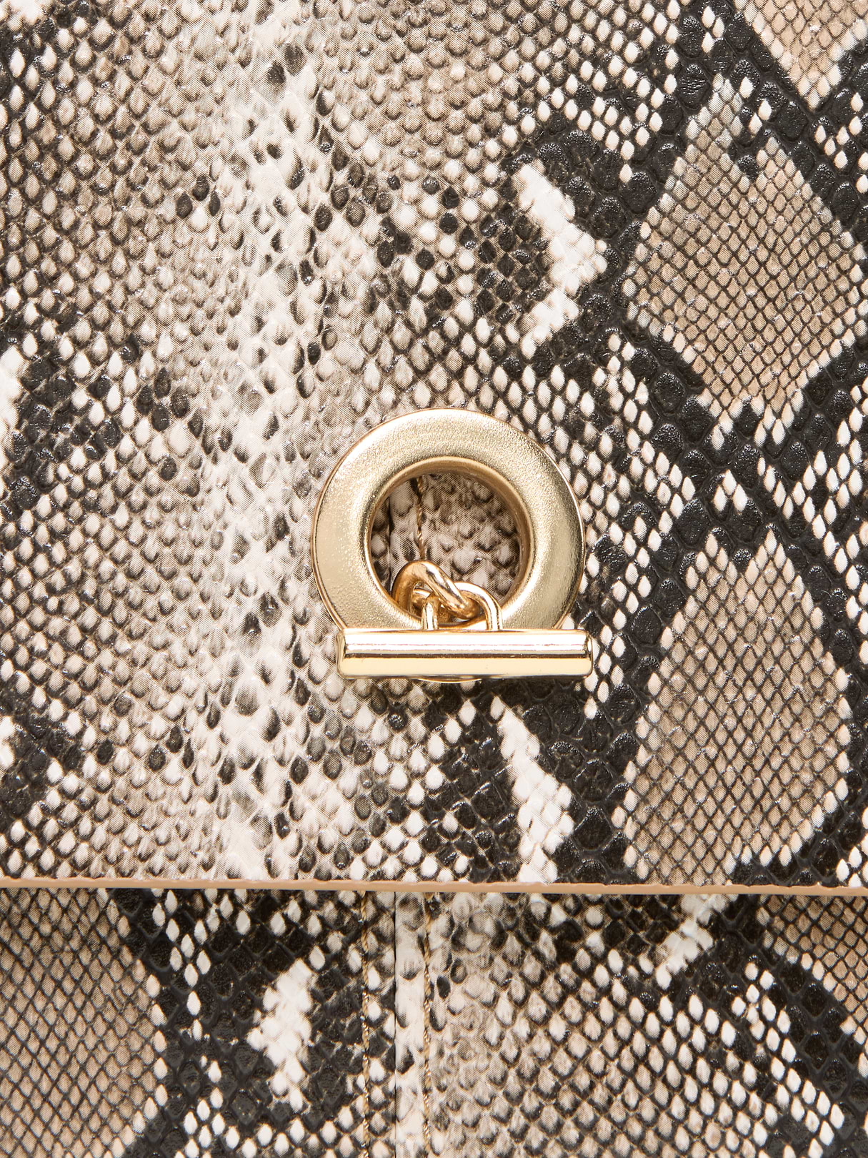 Oversized Slouchy Clutch - Snake