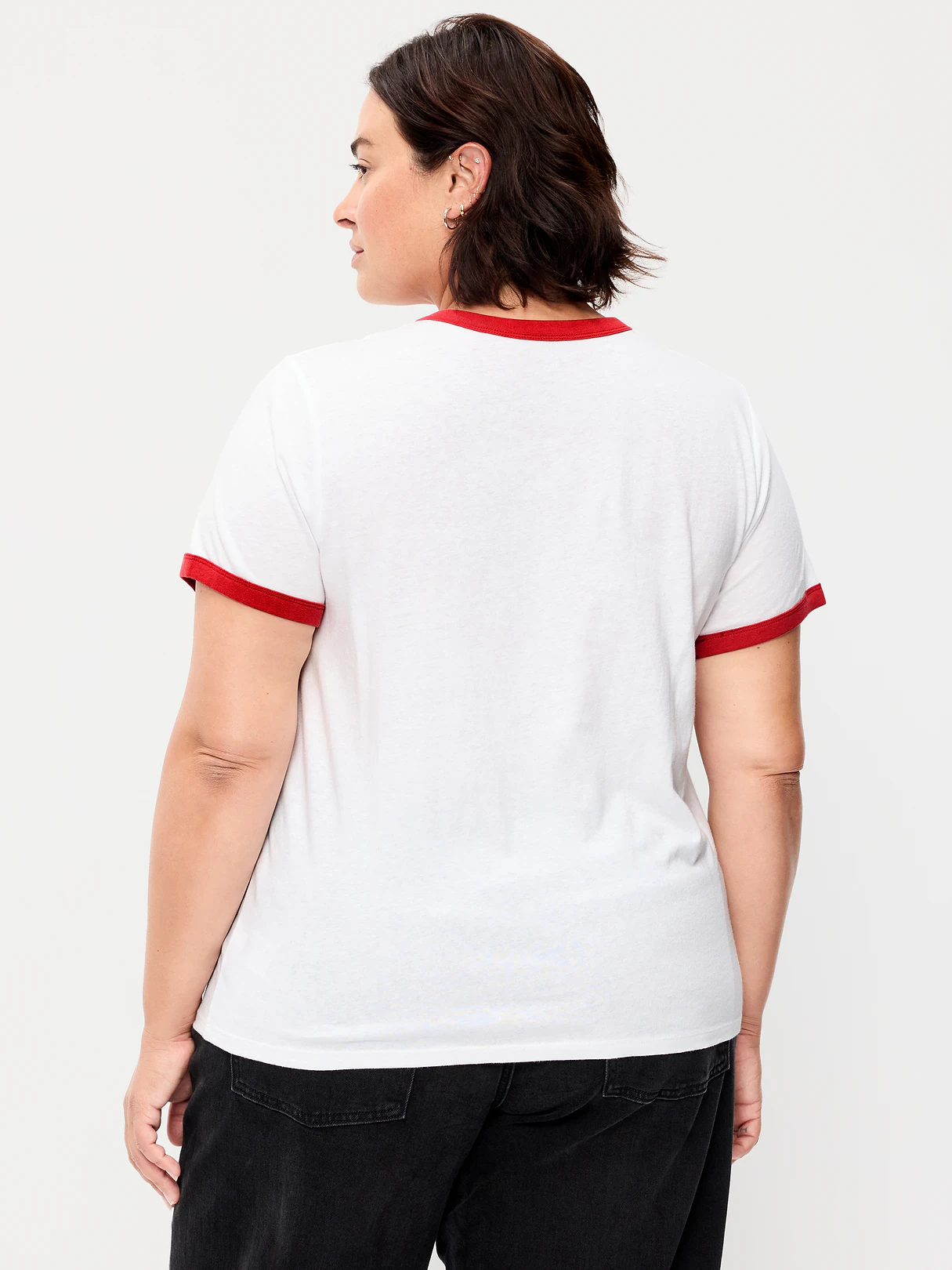 EveryWear Crew-Neck Graphic T-Shirt - Calla Liliy White