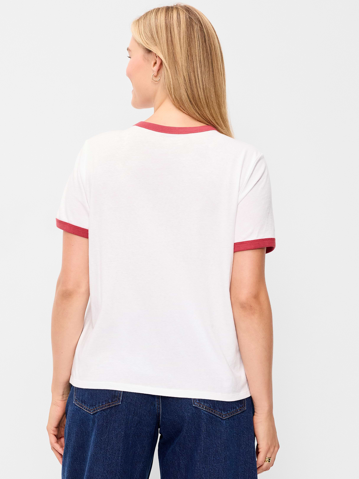 EveryWear Crew-Neck Graphic T-Shirt - Calla Liliy White
