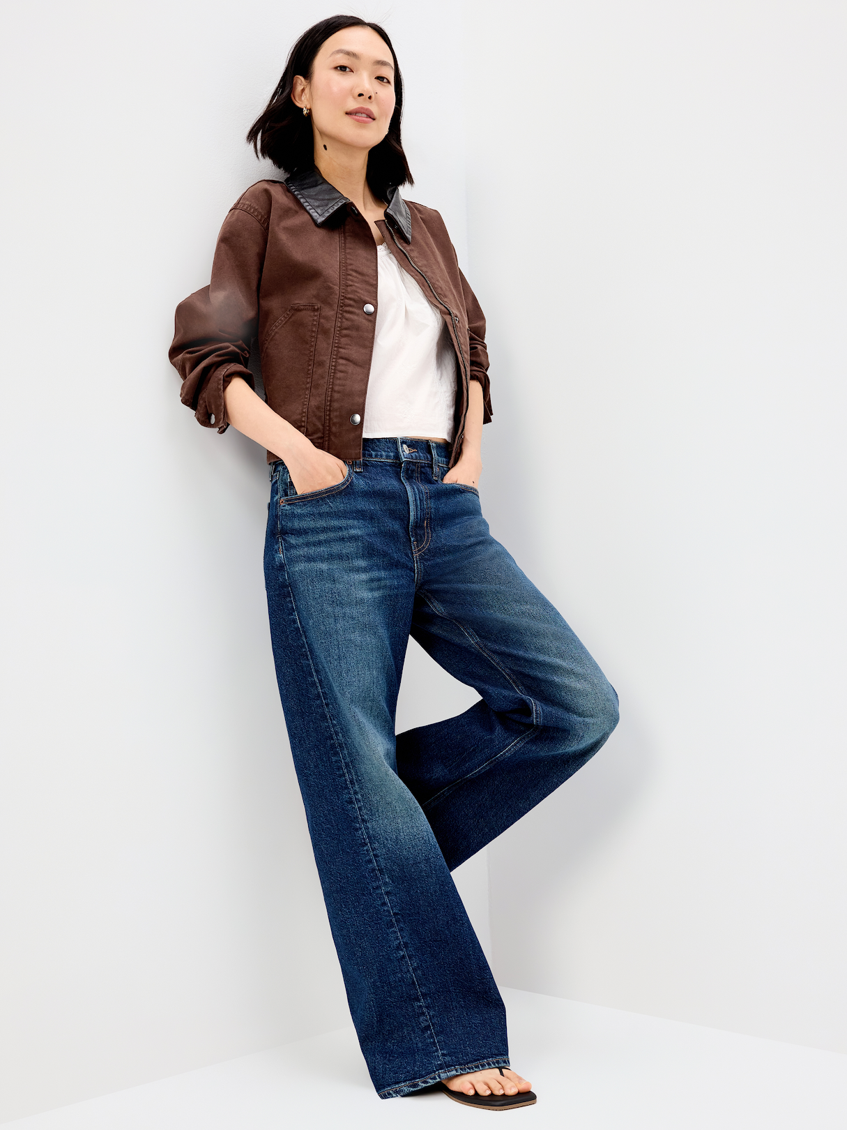 Cropped Barn Jacket - Earthen