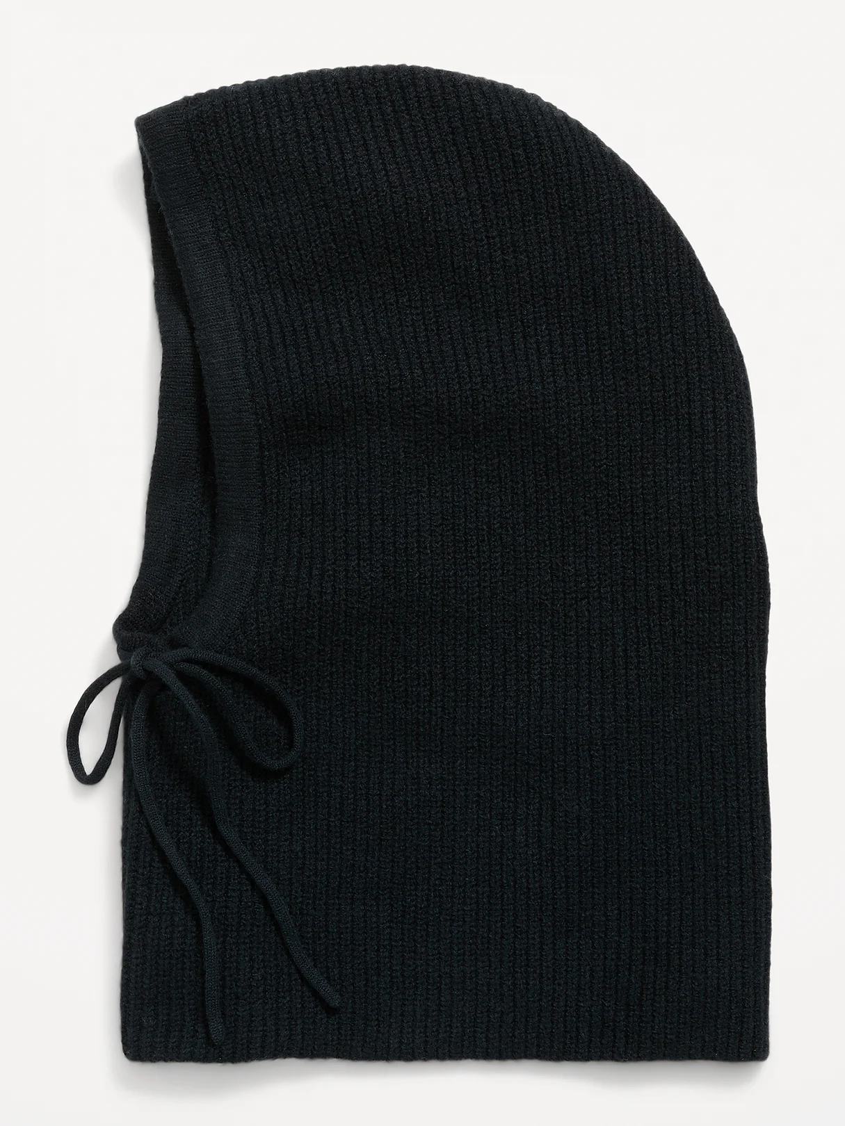 Rib-Knit Balaclava - Black Jack