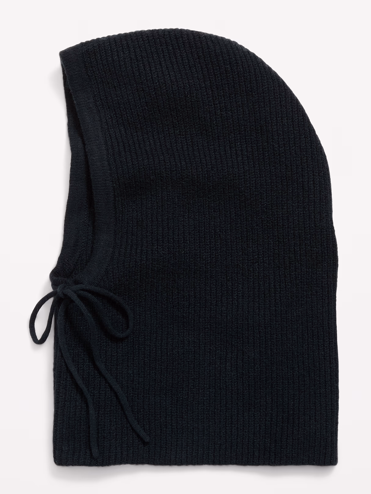 Rib-Knit Balaclava - Black Jack