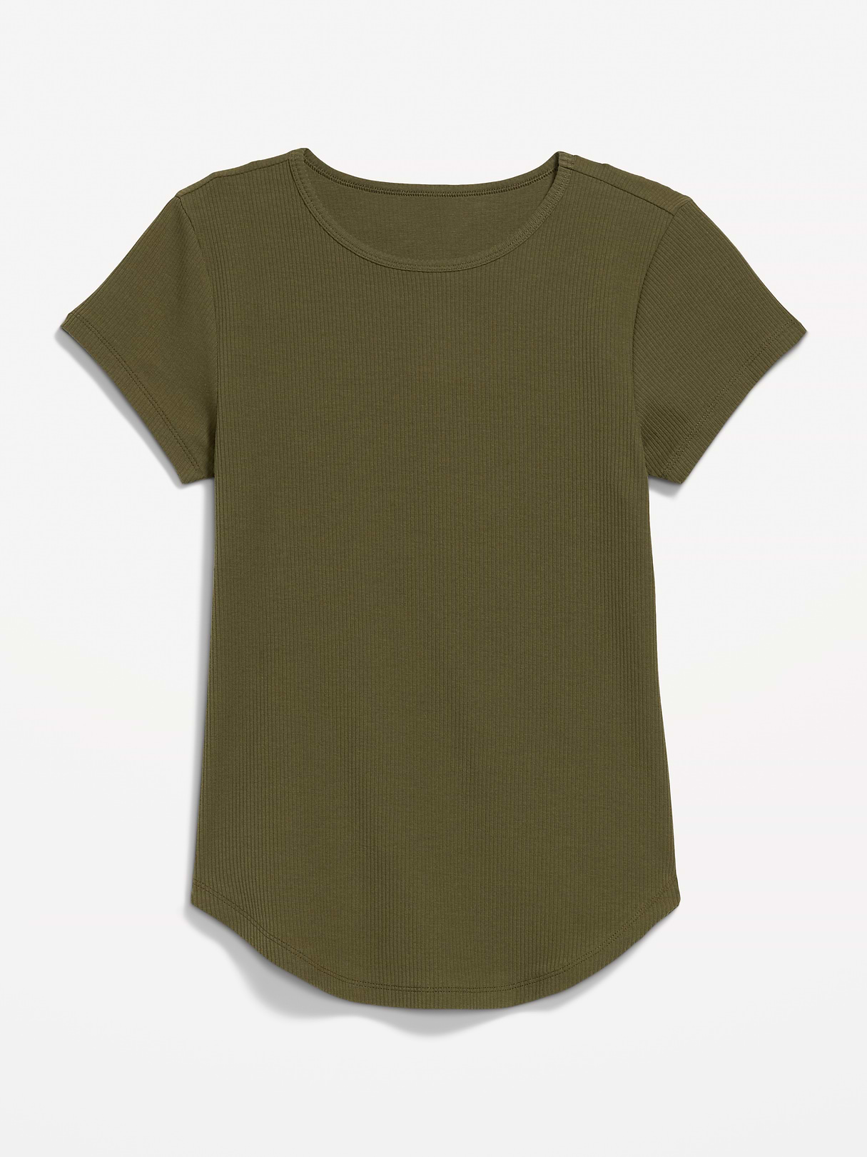 CloudLite Crew-Neck Ribbed T-Shirt - Hearthwood