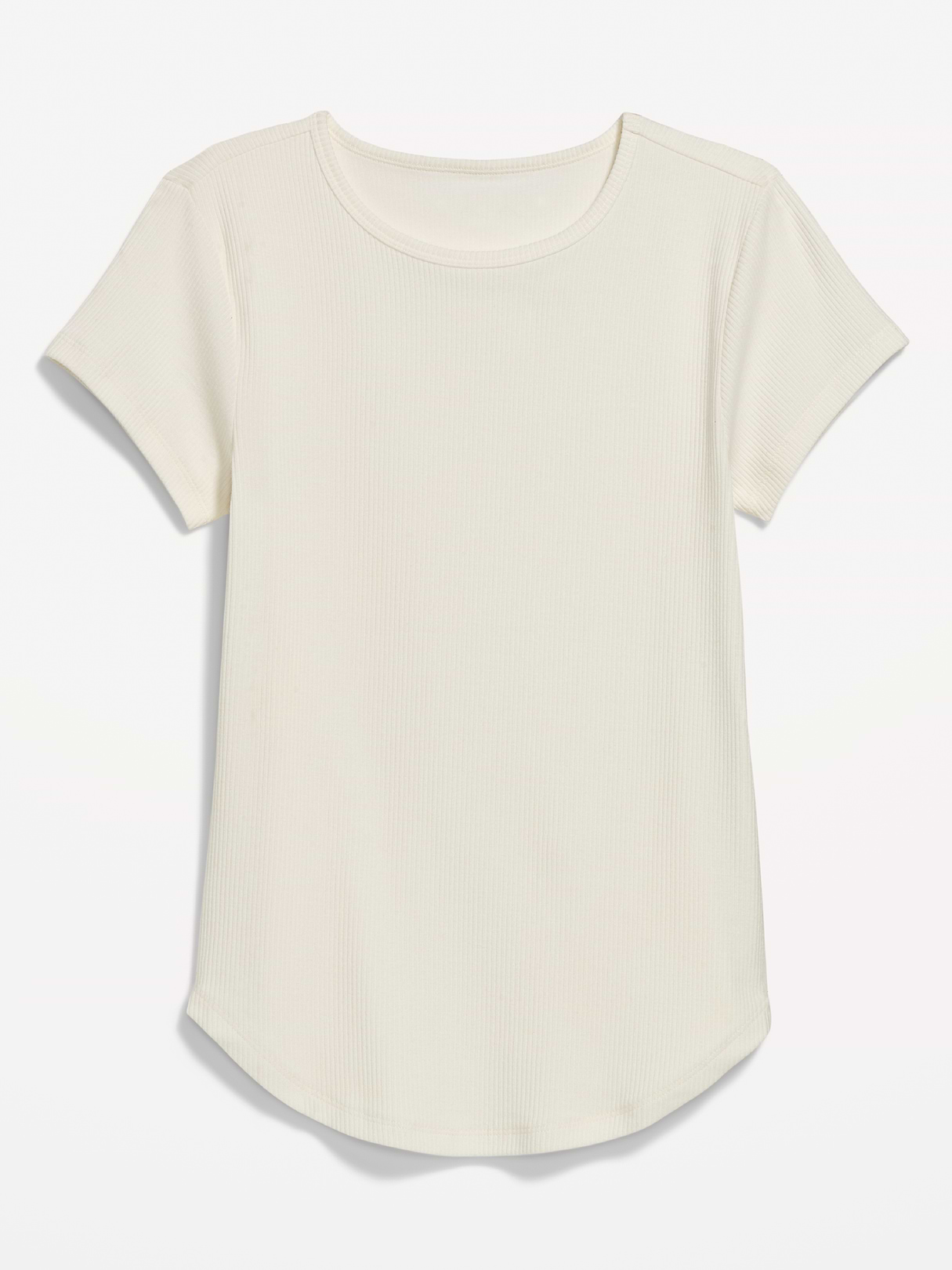 CloudLite Crew-Neck Ribbed T-Shirt - Magnolia