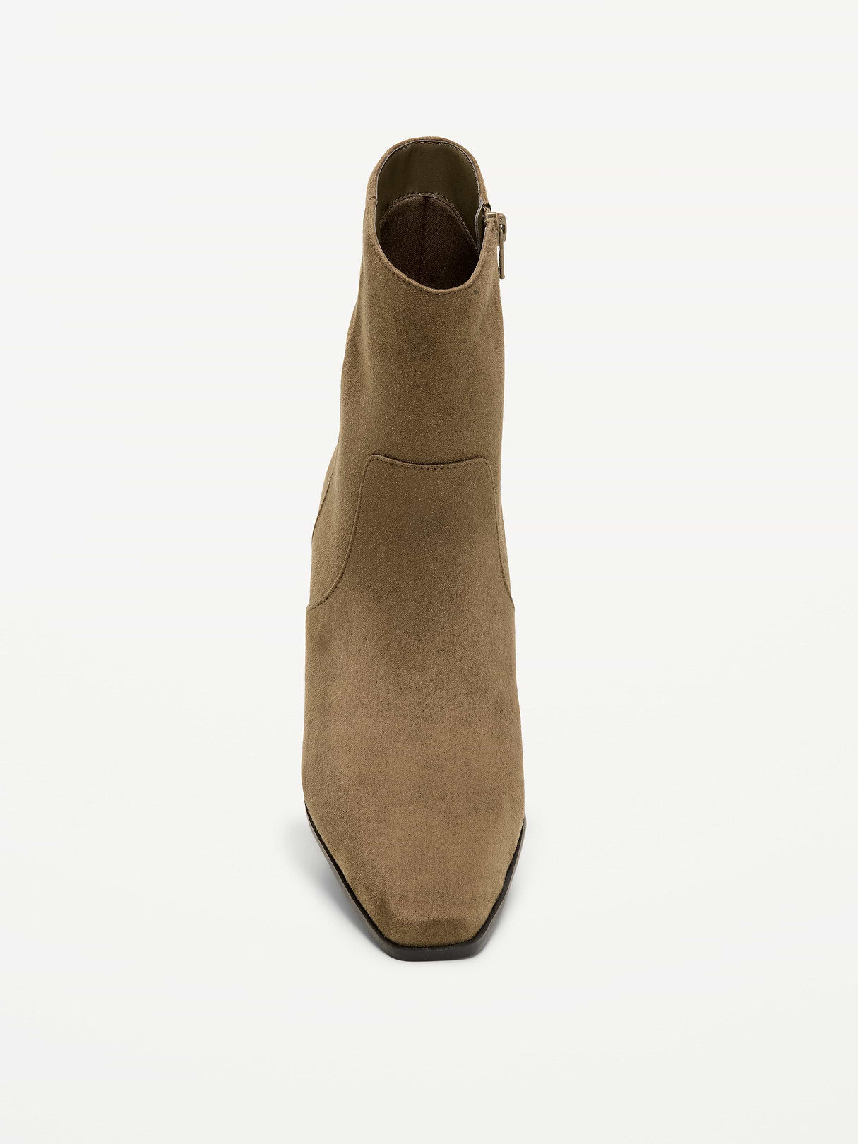 Faux-Suede Low-Heel Booties for Women - Hearthwood