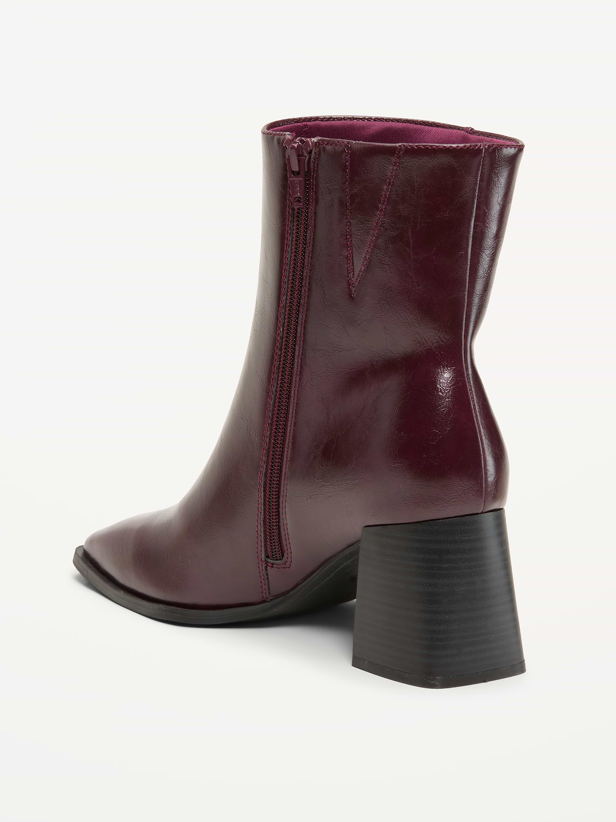 Square-Toe Block-Heel Boots for Women - Reddy Or Not