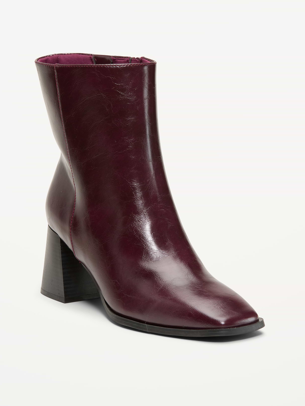 Square-Toe Block-Heel Boots for Women - Reddy Or Not