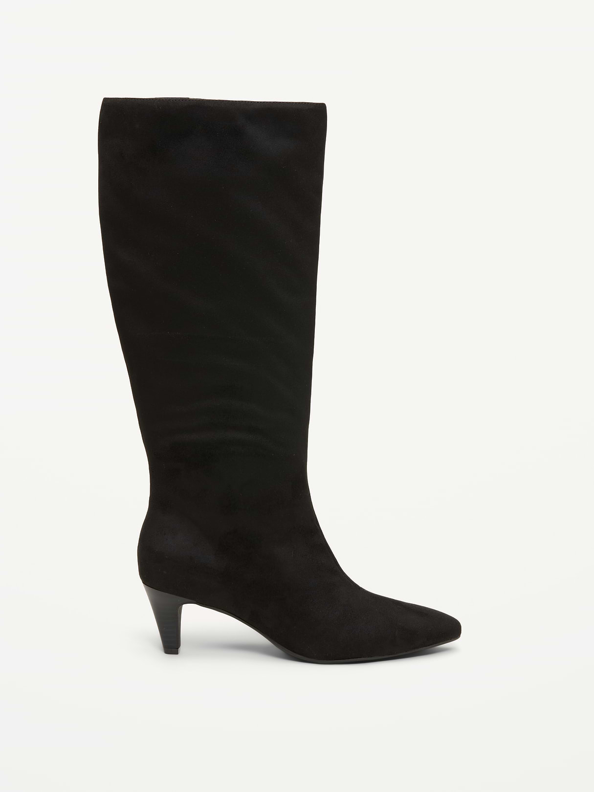 Tall Kitten-Heel Boots for Women - Black Jack