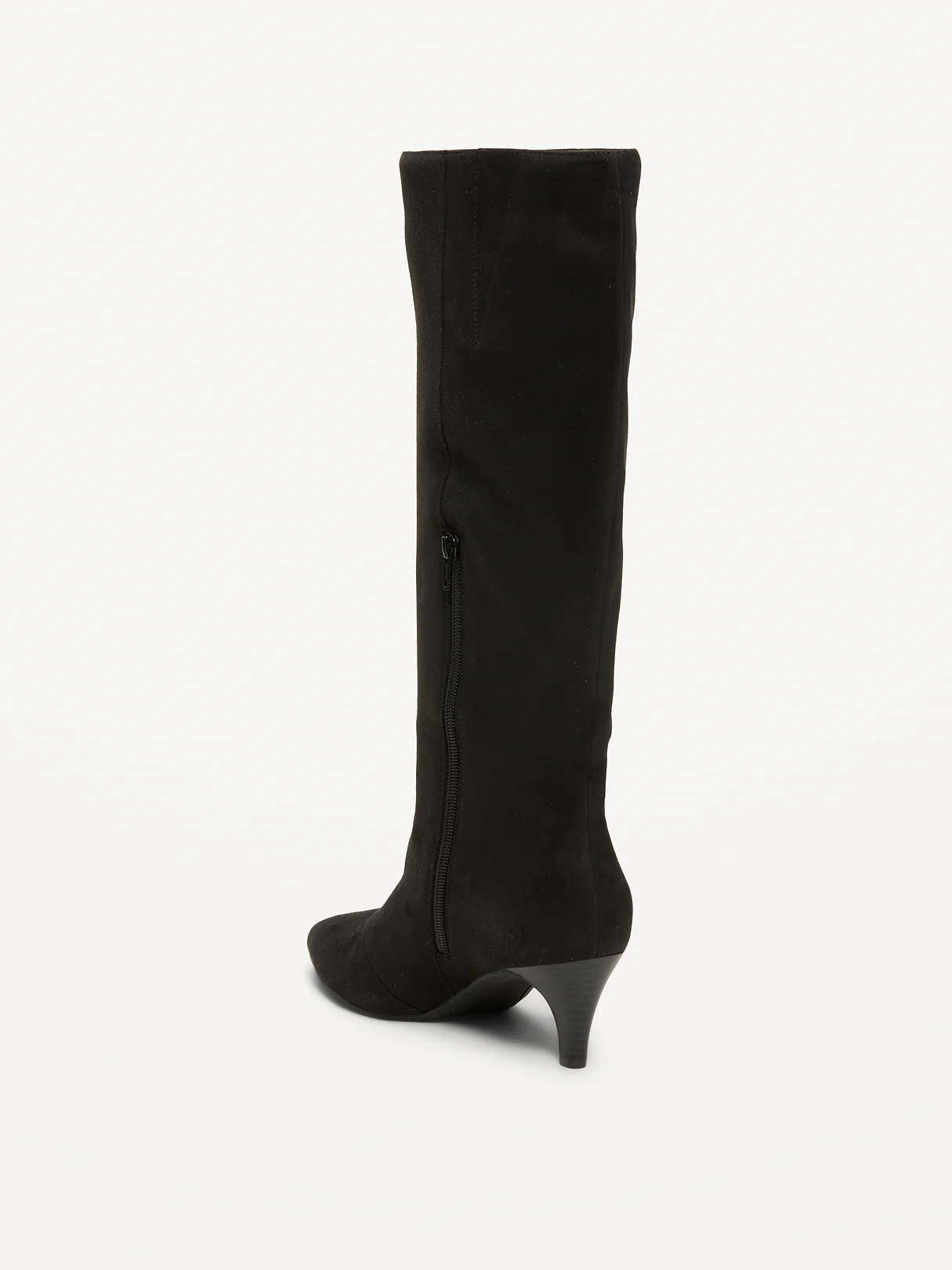 Tall Kitten-Heel Boots for Women - Black Jack