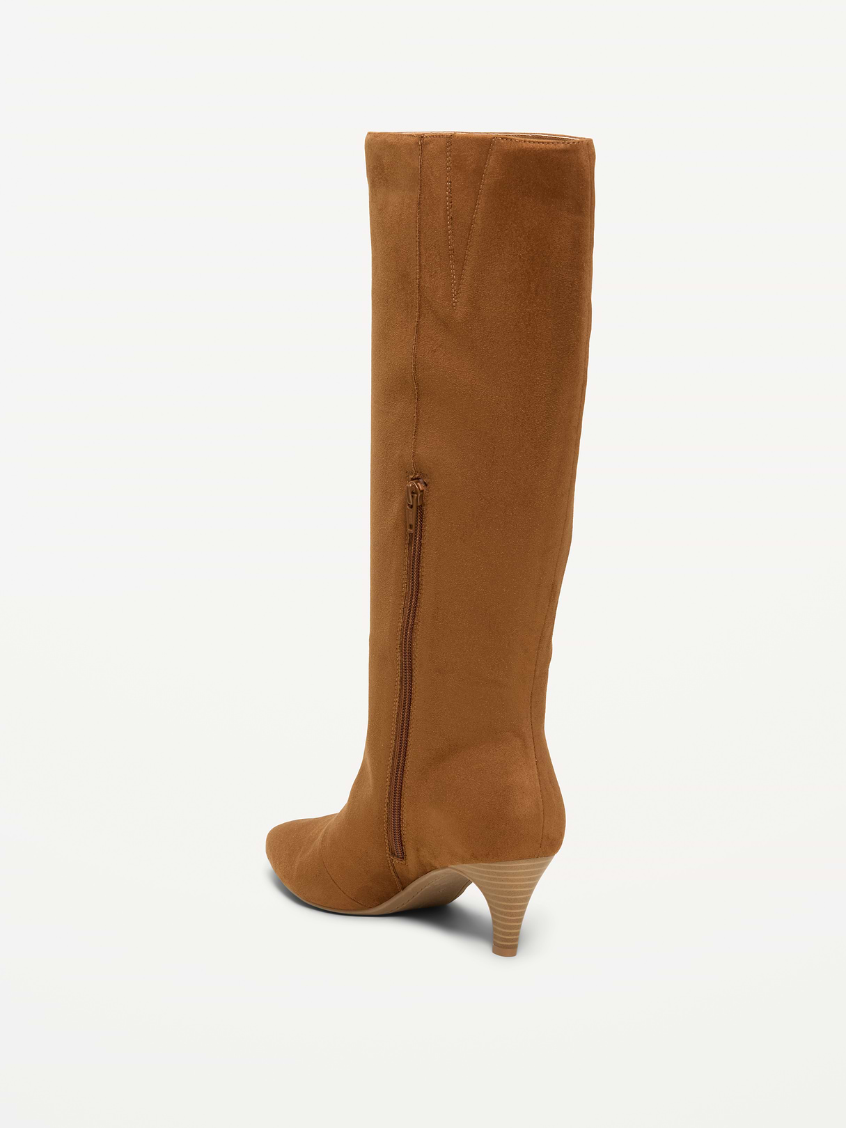 Tall Kitten-Heel Boots for Women - Caramel