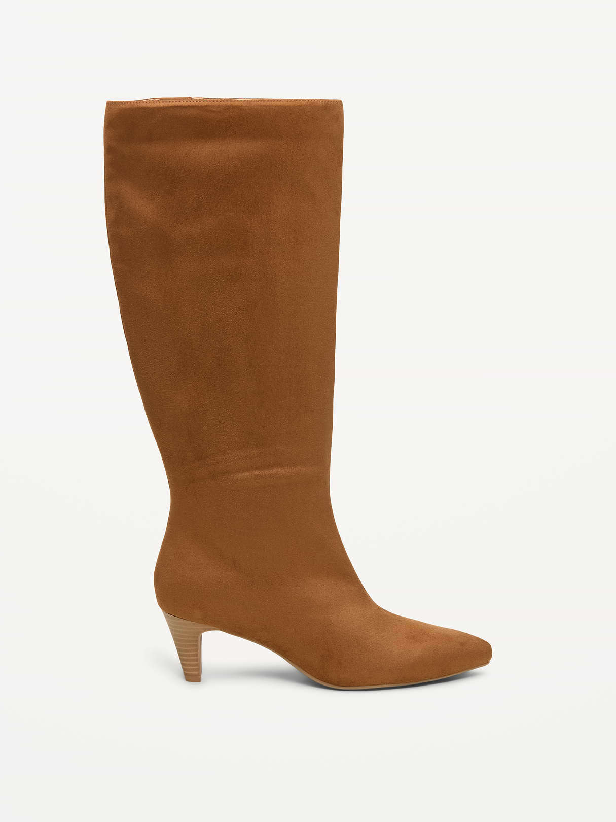 Tall Kitten-Heel Boots for Women - Caramel