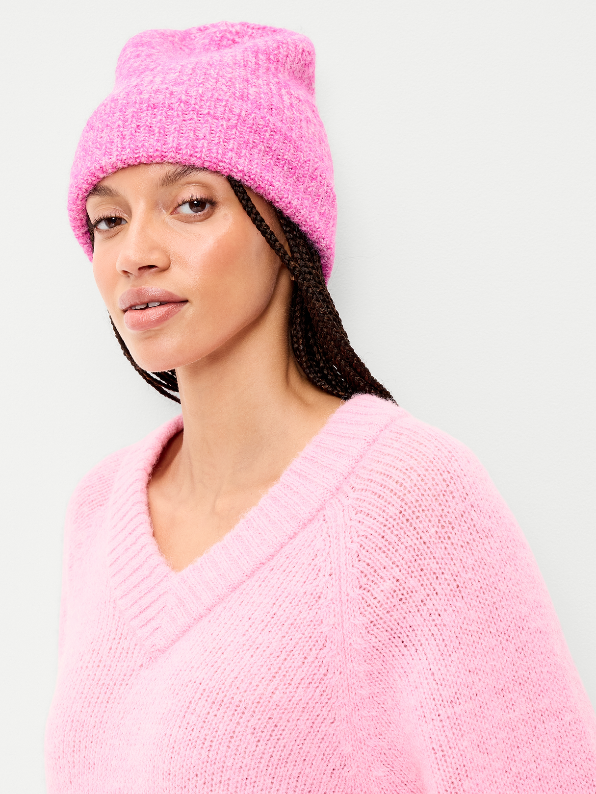 Ribbed Beanie for Women - Orchid