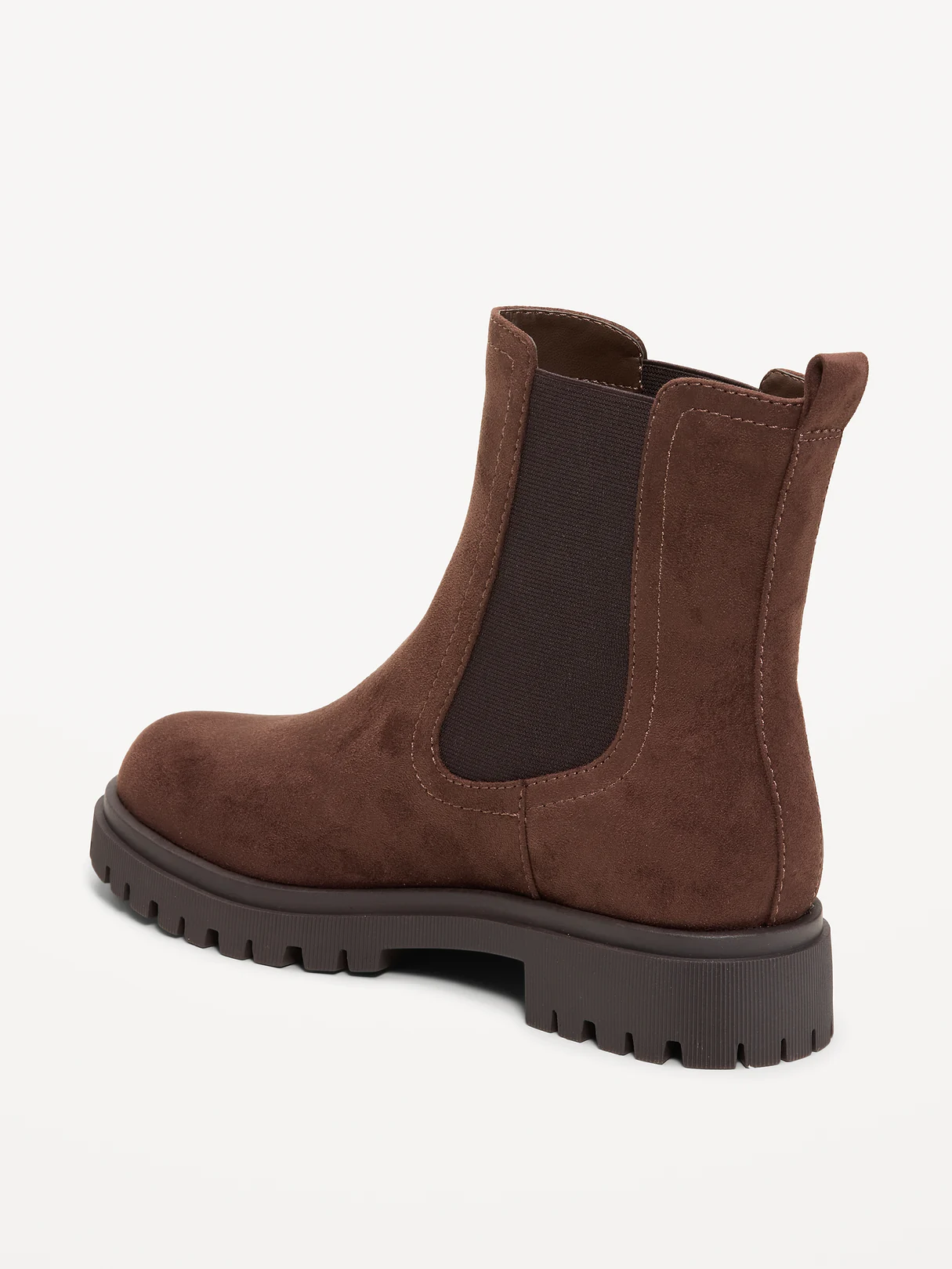 Faux-Suede Chelsea Boots for Women - Cocoa