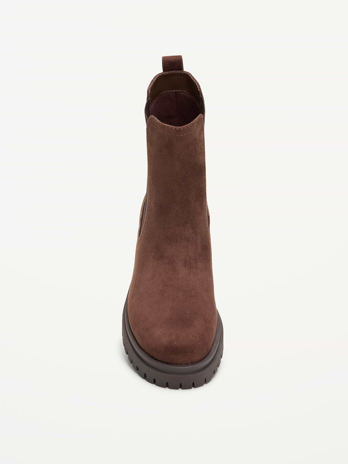 Faux-Suede Chelsea Boots for Women - Cocoa