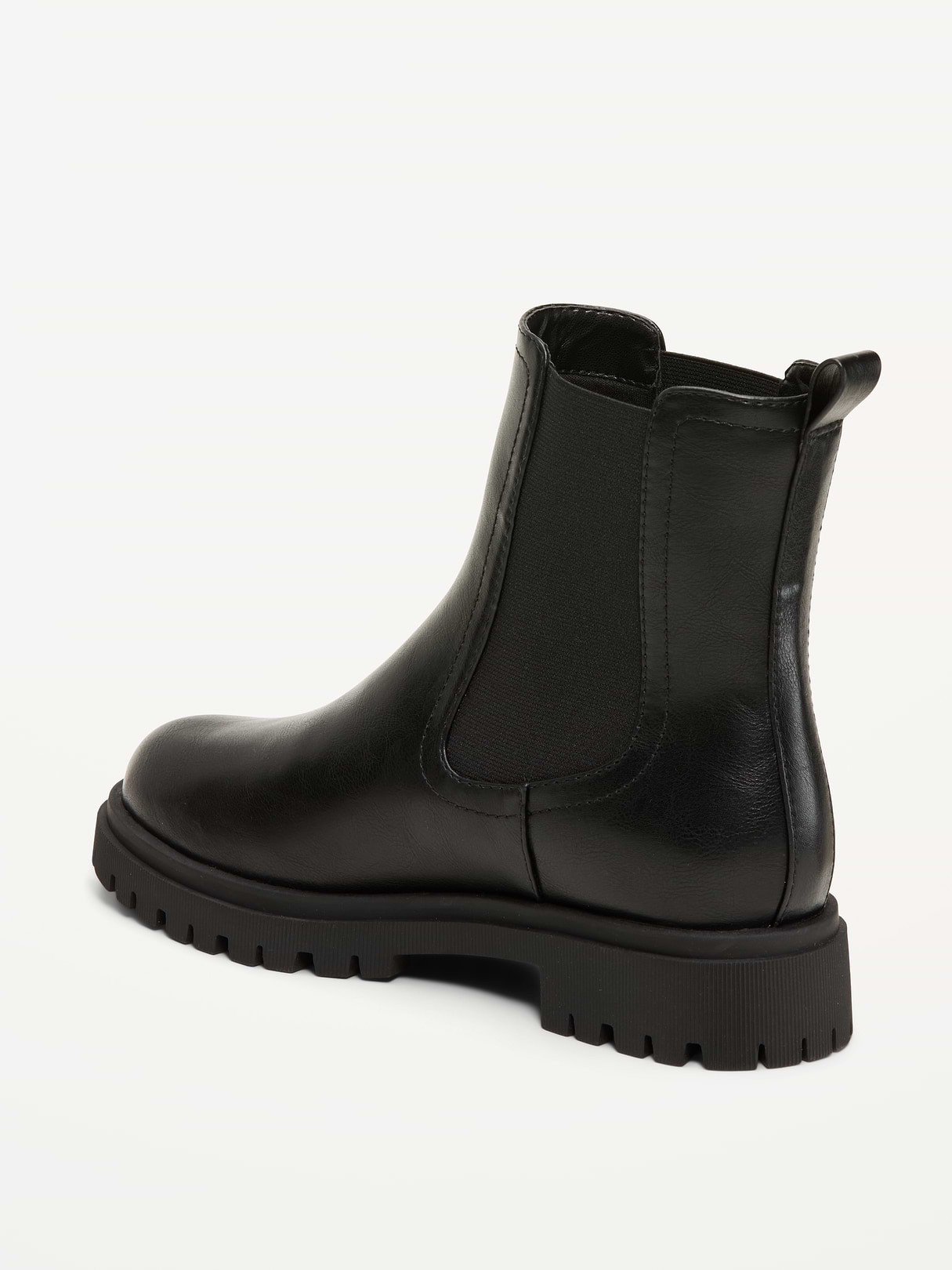 Faux-Suede Chelsea Boots for Women - Black Jack