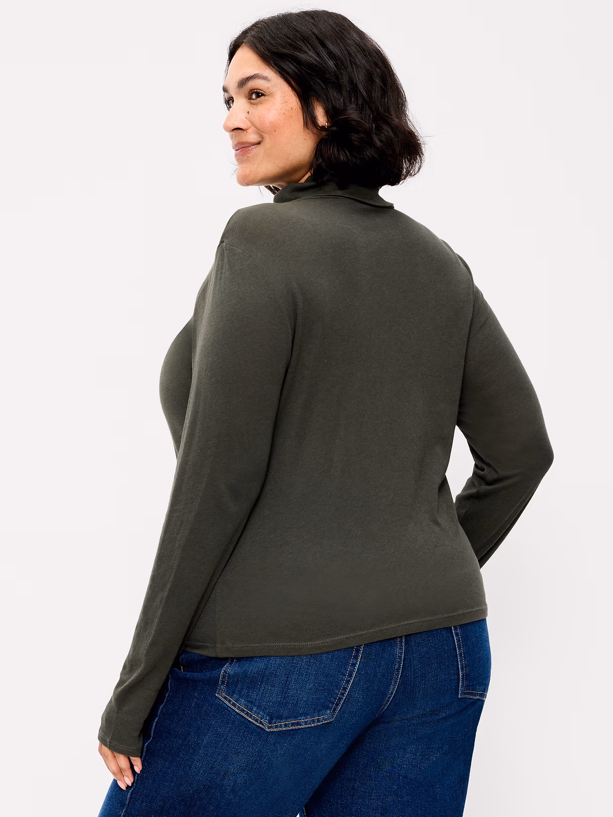 Slim-Fit Turtleneck - Forest Tapestry