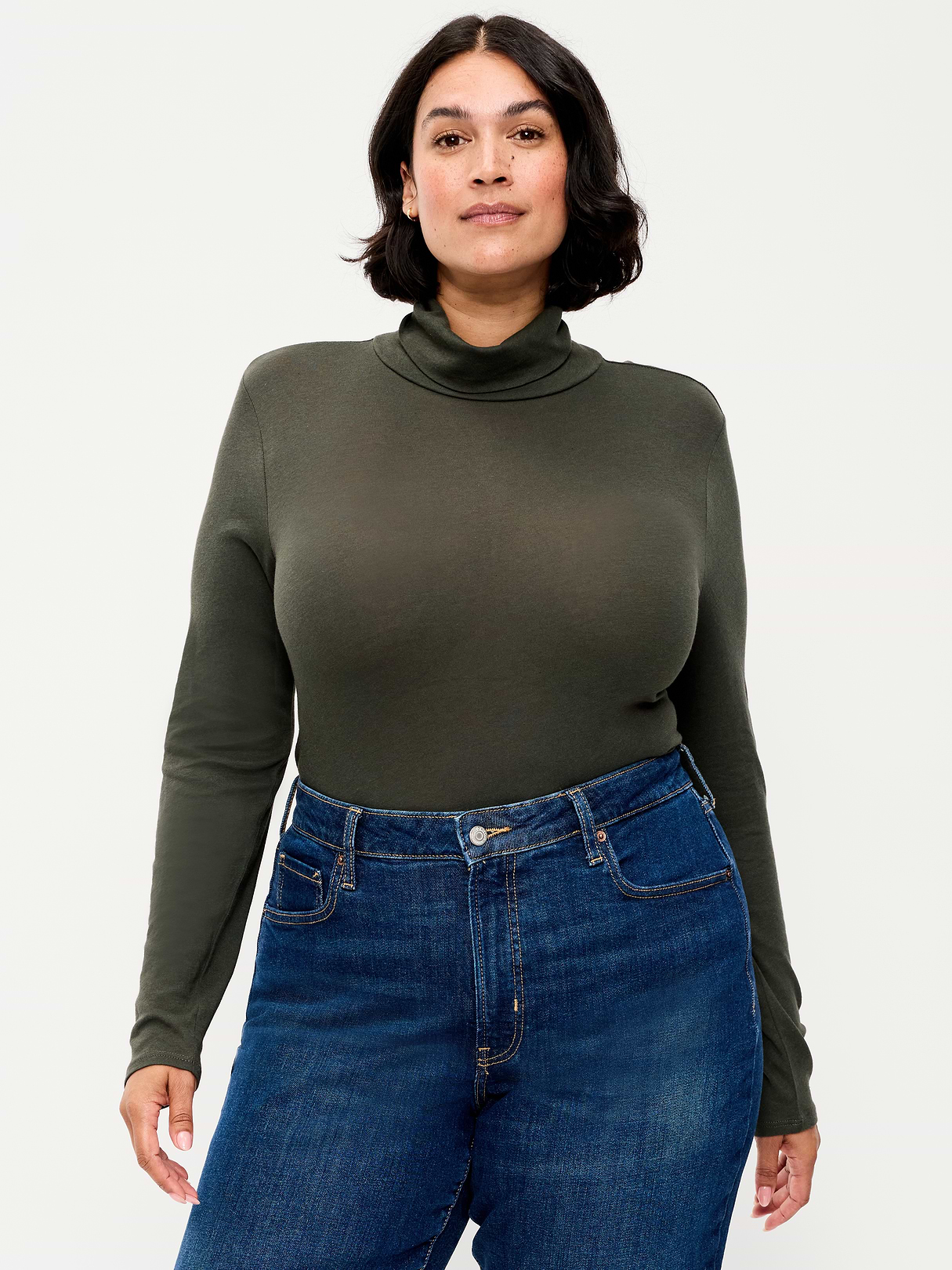Slim-Fit Turtleneck - Forest Tapestry