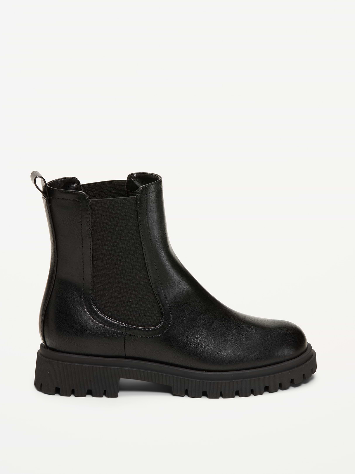 Faux-Suede Chelsea Boots for Women - Black Jack