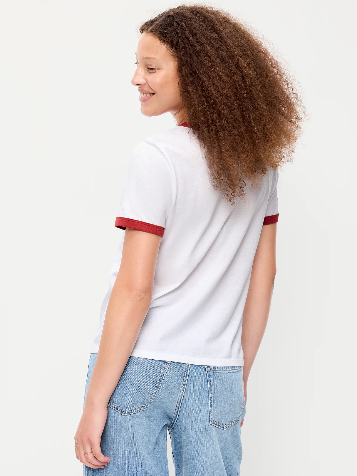 EveryWear Crew-Neck Graphic T-Shirt - Calla Liliy White
