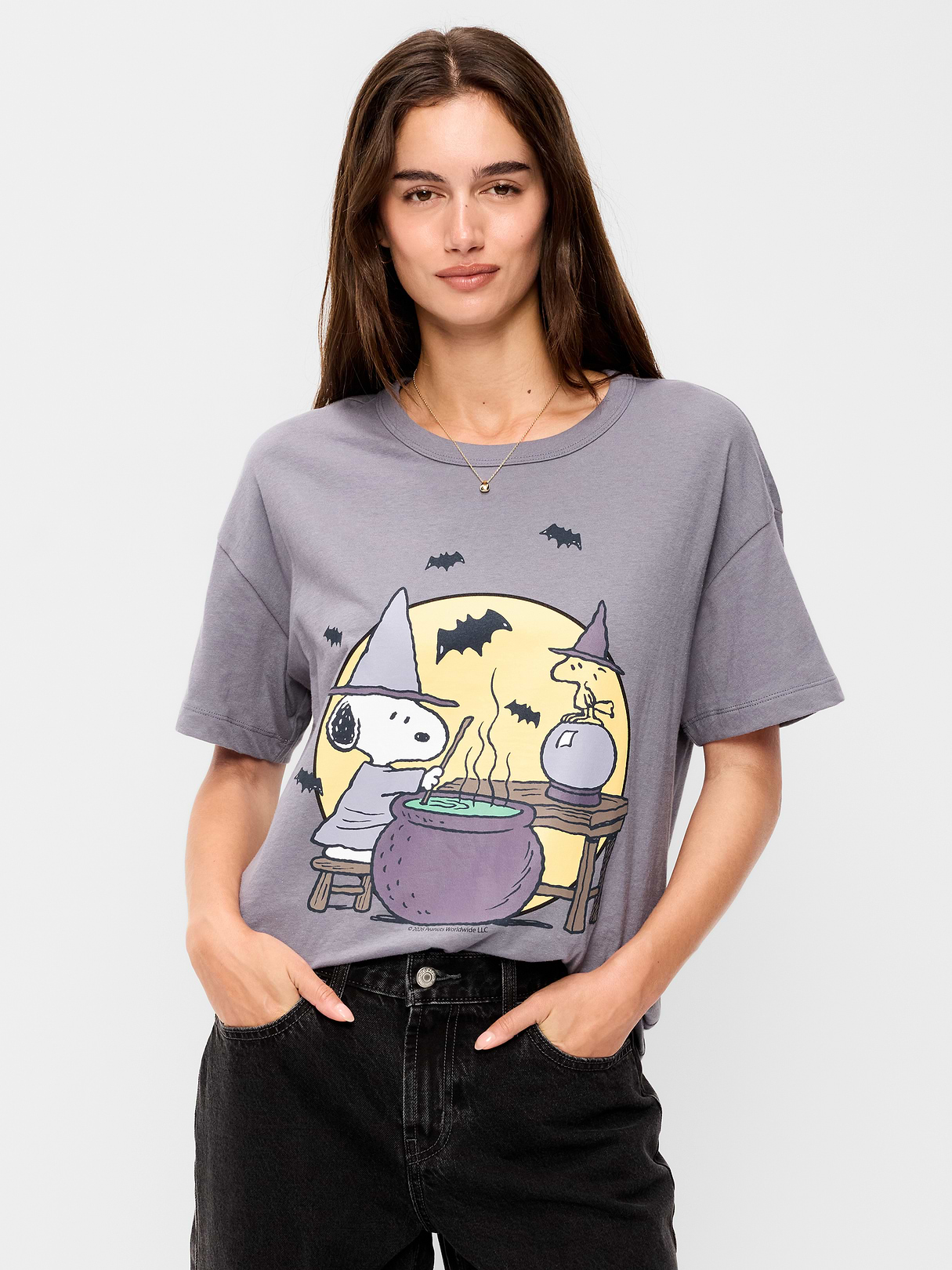 Bride of Frankenstein™ Oversized Tunic T-Shirt - Shooting Star