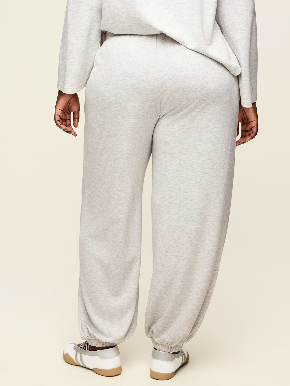 Oversized Bounce Lite Bubble Joggers - Light Gray Heather