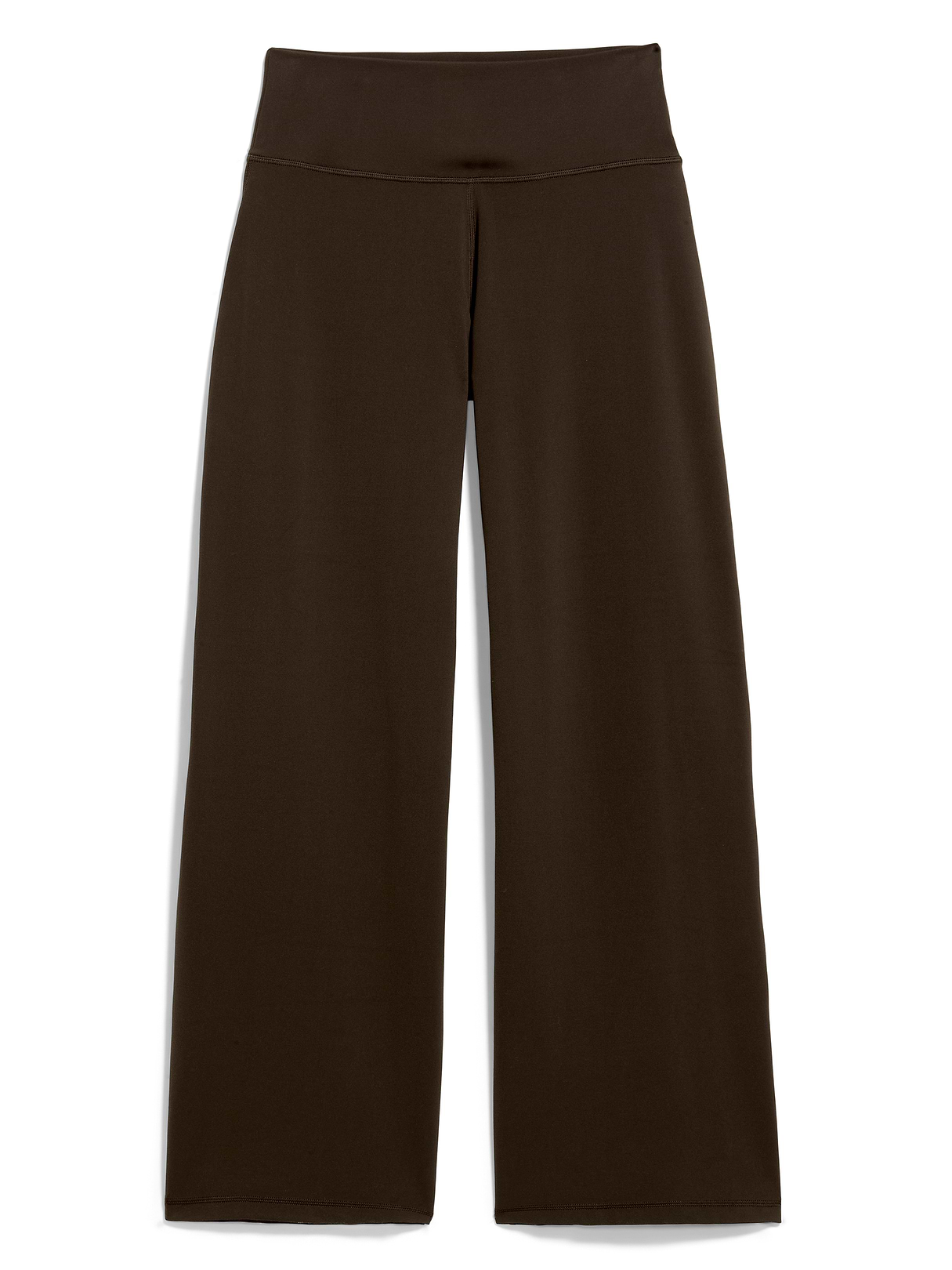 High-Waisted StudioSmooth Wide-Leg Pants - Black Coffee