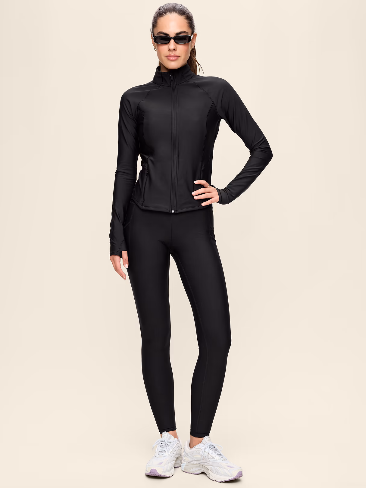 High-Waisted PowerSoft Full-Length Pocket Leggings - Black Jack (751138212)