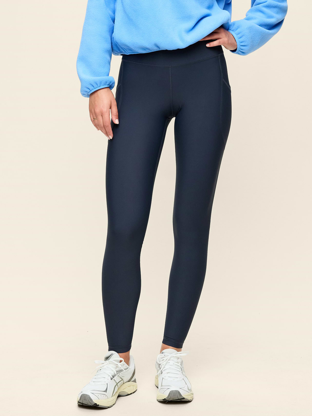 High-Waisted PowerSoft Full-Length Pocket Leggings - Dusk Navy (751138202)