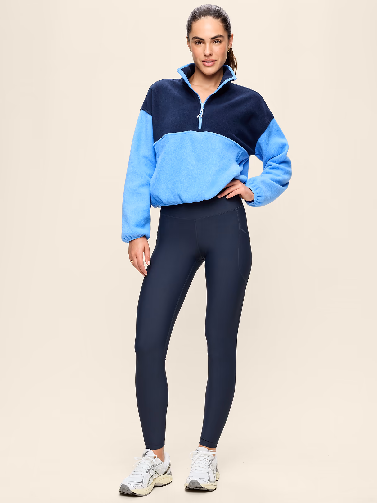 High-Waisted PowerSoft Full-Length Pocket Leggings - Dusk Navy (751138202)